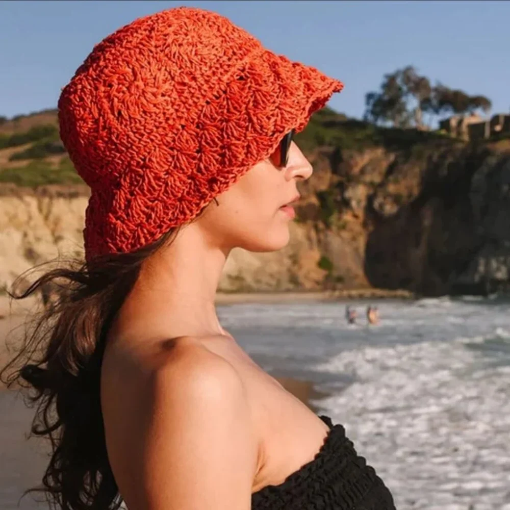 Wyeth Camille Bucket Hat in Terracotta